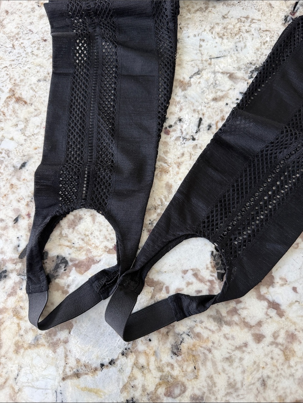 NWT GANNI Jersey and Mesh Stirrup Pants Leggings Size XXS (fits XS or S) - Picture 10 of 10